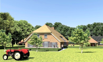 vernieuwde boerderij Telgt Ermelo herinrichting boerenerf