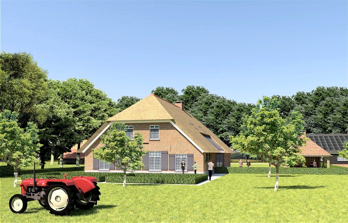 woonboerderij, herinrichting boerenerf, schetsontwerp, architectonisch ontwerp