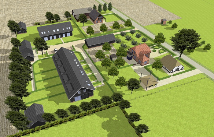 Functieverandering Koudhoorn / Putten - visualisatie erf