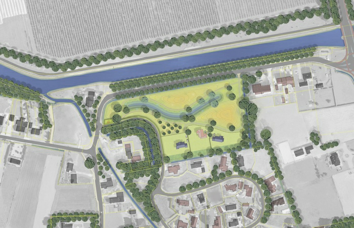 woningbouw, riviergeul, natuurontwikkeling, stedenbouwkundig plan, waterberging, Zetten