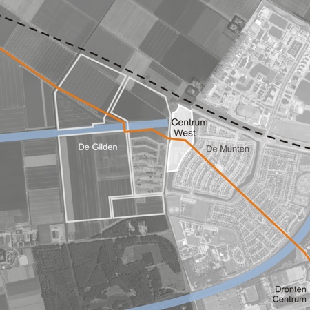 Situatie Dronten Centrum-West